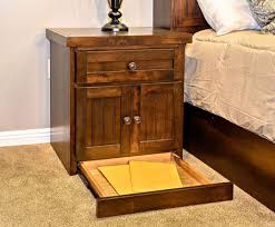 Night stand with locking secret hidden drawer: Hidden Storage Furniture By Wilding Wallbeds Wilding Wallbeds Wilding Wallbeds