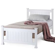 Whether you have a little or a lot of woodworking experience, learning how to build a diy wooden bed frame can help improve your skills. White Single Wooden Bed Frame Shop Kingston Slumber Bed Frames