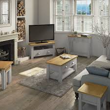 I purchased the sofa and two chairs with the khaki slipcovers and my dog has them dirty a. Linden Grey Small Side Table With Oak Top Furniture123