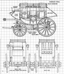 Full Size Printed Plans 1 8 Scale Overland Stagecoach Plan