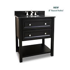 31 single vanity in aqua blue finish top with white carrara and rectangle sink. Elements Van036 T Painted Black Black Granite Adler Collection 31 Inch Bathroom Vanity Cabinet With Counter Top And Bowl