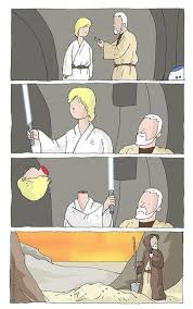 Rebellion Over Star Wars Episodio Iv Star Wars Meme Sabre De Luz