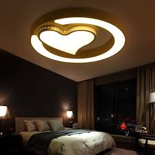 Where to begin with bedroom lighting? Korean Led Ceiling Lights Bedroom Lamp Round Warm And Romantic Room Light Simple Mode Bedroom Ceiling Light Ceiling Design Bedroom Bedroom False Ceiling Design