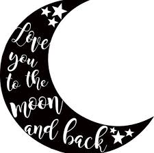 Download Love You To The Moon And Back Svg Digital Download Stars Half Moon Wood Signs Cricut In 2021 Scrapbook Printables Free Cricut Svg