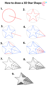 Below are some steps to make this drawing. Learn How To Draw 3d Star Shape Easy To Draw Everything