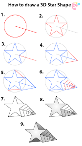 How to draw step by step drawing tutorials. Learn How To Draw 3d Star Shape Easy To Draw Everything