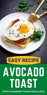 Charred Tomatoes And Egg On Avocado Toast Confetti Bliss Recipe In 2020 Brunch Recipes Recipes Mexican Food Recipes Easy