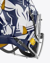 Download American Football Helmet Mockup Back Halfside View In Apparel Mockups On Yellow Images Object Mockups
