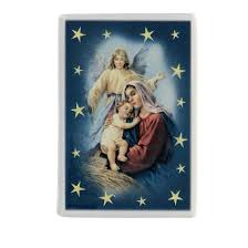 Magnet With Virgin Mary Baby Jesus And Angel Terracotta Online Sales On Holyart Com