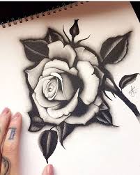 1.4 black rose tattoo with initials. Instagram Photo By Flash Addicted Rose Drawing Tattoo Tattoos Tattoo Designs