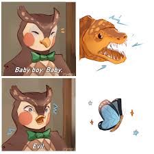 Memes Blathers Animalcrossing Acnh Animal Crossing Funny Animal Crossing New Animal Crossing