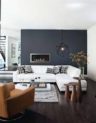 1001 Astuces Quel Mur Peindre En Fonce Pour Agrandir Une Piece Deco Salon Idee Salon Decoration Salon Moderne