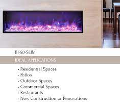 We did not find results for: Bi 50 Slim Electric Fireplace Indoor Outdoor Amantii Electric Fireplaces