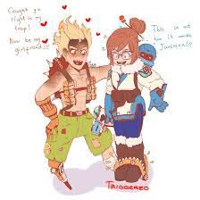 Pin On Overwatch Mei X Junkrat