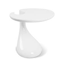 Establish how the white oval coffee tables is likely to be implemented. Nidouillet Oval Coffee Table Teardrop Side Table Slick High Gloss Finish Small End Table Save Space Corner Table For Living Room Bedroom White Ab050 Buy Online In Cayman Islands At Cayman Desertcart Com Productid