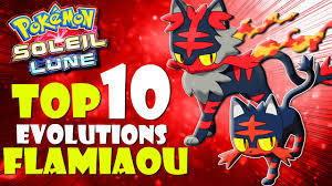 Pixel art pokemon à télécharger gratuitement : Top 10 Des Evolutions De Flamiaou Pokemon Lune Et Soleil Youtube