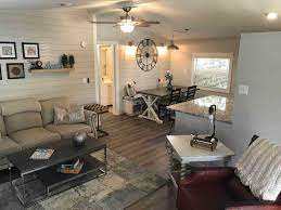 You need to know where to splurge and where you can cut corners without losing quality (paint is definitely in the splurge column). 1985 Skyline Double Wide Gets Fresh Coastal Farmhouse Remodel