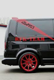 Volkswagen Transporter T5 Ebs1903 Vw Germany T4 T5 T6 Travel Turbodiesel Tuning Vans Multivan Caravelle Black Red Led Team T6 California