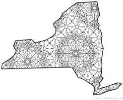 New York Map Outline Printable State Shape Stencil Pattern Map Of New York York Map Map Outline