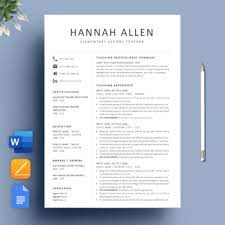 This classic and stylish teacher resume template free option will be a great attribution to your future professional goals. Teacher Resume Template Worksheets Teaching Resources Tpt