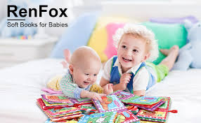 The baby first book have tons of vibrant images with vivid patterns, colours and is packed full of educational activities for children to enjoy with tie shoelaces, twist buttons, learn zippers, know colours, know animals, know time. Renfox 8 Pieces Fabric Book For Babies Baby Soft Picture Book Cloth Book Bath Book Baby Book Cloth Book Baby Toy Educational Toy Gift For Toddlers Children Amazon De Toys Games
