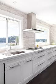 no upper cabinets  contemporary