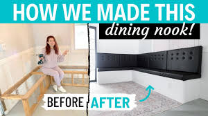 You can close it with doors or drawers, or leave it open … for books, magazines, plates. How To Build A Modern Dining Nook Banquette Breakfast Nook Bench Seats Youtube