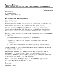 Investment Banking Cover Letter Sample