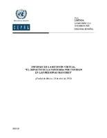 Informe De La Reunion Virtual El Impacto De La Pandemia Por Covid 19 En Las Personas Mayores Digital Repository Economic Commission For Latin America And The Caribbean