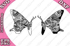 Download Zentangle Butterfly Svg Mandala Butterfly Svg Zentangle Insect Svg By Littlekikishop Thehungryjpeg Com