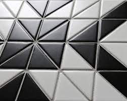 Black and white color design 101 room designs living room ideas bedrooms bathroom designs bathrooms kitchen design kitchens welcome color makes such a difference: Artistic 2 Black White Triangle Tile Porcelain Floor Tile Patterns Online Ant Tile