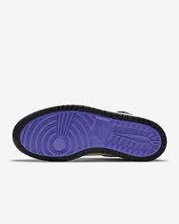 A purple and pink gradient textile wraps the ankle, with a similar gradient filling in the wings logo on the ankle. Air Jordan 1 Zoom Cmfrt X Paris Saint Germain Men S Shoe Nike Com In 2021 Air Jordans Shoes Mens Paris Saint Germain