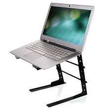Pyle Portable Adjustable Laptop Stand 6 3 To 10 9 Inch Anti Slip Standing Table Monitor Or Computer Desk Workst Laptop Stand Computer Stand Work Station Desk