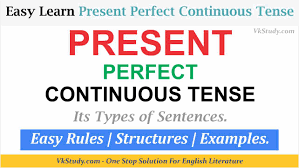 Present perfect continuous tense formula. Present Perfect Continuous Tense Rules With Examples Vk Study