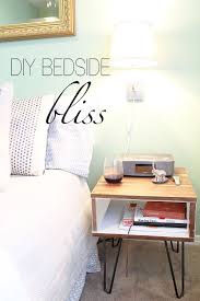 Diy Hairpin Leg Night Stand Hairpin Legs Diy Bedside Table Plans Diy Nightstand