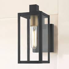 Modern Outdoor Wall Light Black 11 75 Inches Tall 1837 Gdbk Destination Lighting