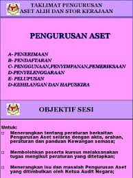 § memastikan pengurusan aset alih dan pengurusan stor di hospital ini mengikut garis panduan dan tatacara yang sedang berkuatkuasa. Peraturan Pengurusan Aset