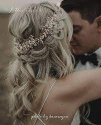 Boho Wedding Hair Accessory Bridal Hair Vine Halo In Antique Gold Silver Rose Gold With Pearls And Leaves Zinnia Boho Wedding Hair Boho Wedding Headpieces Wedding Halo Hair