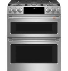 Next up on our list of the best double wall ovens of 2021 is the bosch hbl8651uc. Cafe 30 Smart Slide In Front Control Dual Fuel Double Oven Range With Convection C2s950p2ms1 Cafe Appliances