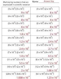 Multiplying Numbers Expressed In Scientific Notation Scientific Notation Worksheet Scientific Notation Studying Math