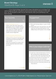 How to build a brand strategy in 8 steps. Brand Strategy Template