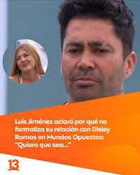 Sorprendió con su respuesta: Luis Jiménez aclaró por qué no formaliza su  relación con Disley Ramos 😱🤔👀 https://www.13.cl/438952-fb
