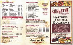 Remember to share this page with your friends. Catering Menu Ernest And Son Meat Market