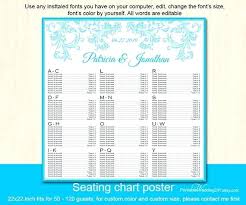 Diy Wedding Seating Chart Poster Template Favit Me