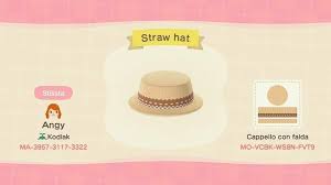 Straw Hat Animal Crossing New Horizons Hats Animal Crossing New Animal Crossing