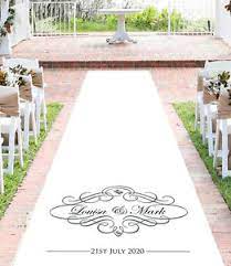 Maybe you would like to learn more about one of these? Personalised Wedding Aisle Runner Church Wedding Carpet Decoration 15ft 30ft Ebay