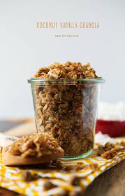 Coconut Vanilla Granola Recipe Vanilla Granola Recipes Granola Recipes