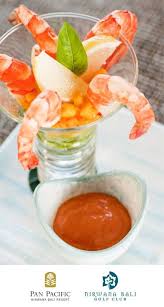 Prawn Cocktail Is One Of The Masterpiece Appetizer From Our Culinary Team Want To Try Panpacificbali Bali Appetizer Food Seafood Indonesia Tanahlot