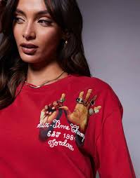 Shop Jordan Ring Graphic back print t-shirt in red