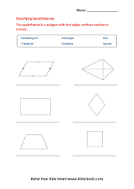 Some of the worksheets for this concept are geometry work name kites and trapezoids period, 6 properties of trapezoids, , geometry work nome lli kites ond tropezoids period, properties of trapezoids and kites, areas of parallelograms triangles trapezoids. Grade 5 Geometry Shapes Worksheet Kidschoolz